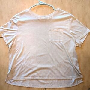 DSG - white pocketed women's T-shirt